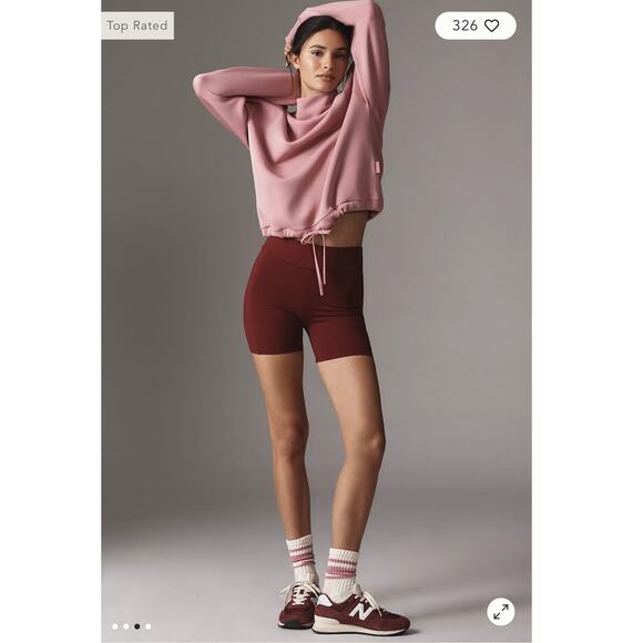 Varley Betsy Sweat Cowl Neck Double Soft Sweatshirt  Ash Rose Size S - Picture 3 of 12